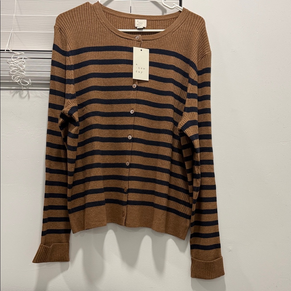 A New Day Ribbed Cuffed Cardigan